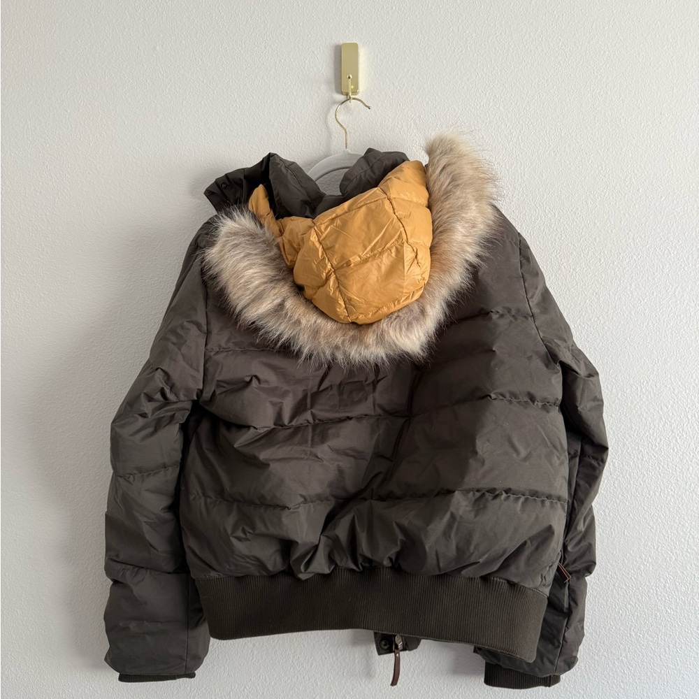 Prana kromata bomber jacket in black olive Women’s Sz M down hooded coat NWT - Picture 7 of 8